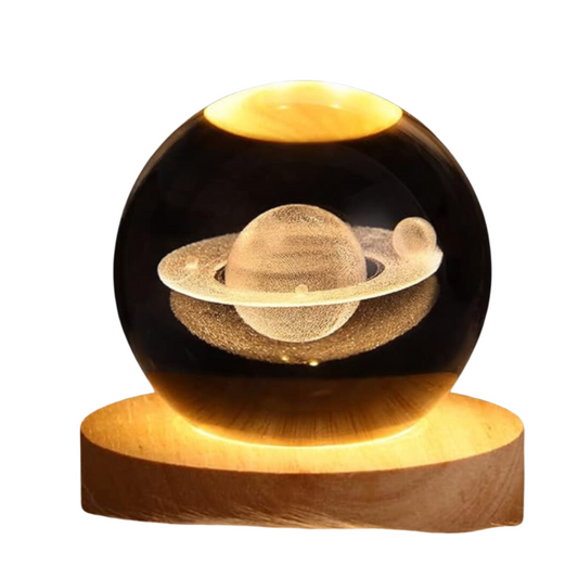 Lampara de noche Led 3D saturno